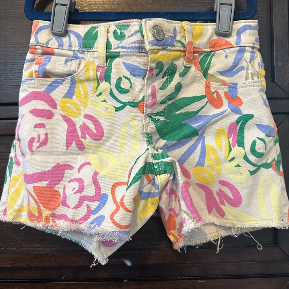 Girls floral print shorts